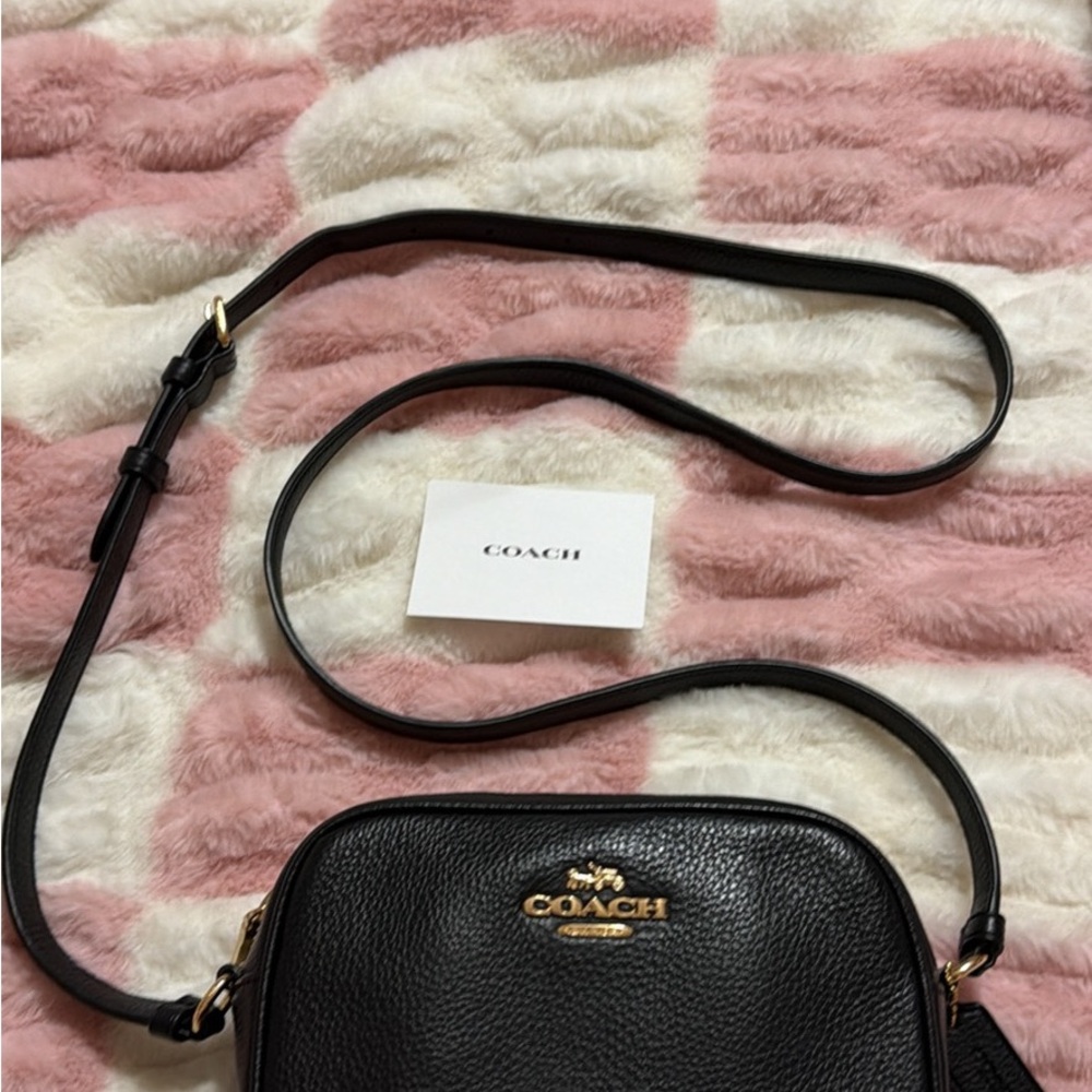Coach Black Leather Crossbody Bag